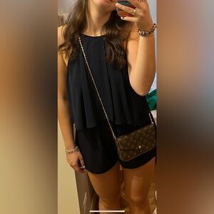 Navy Two Tiered Romper